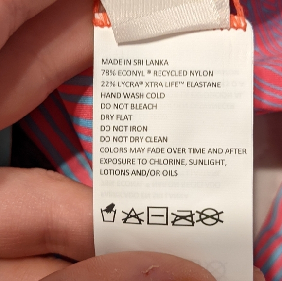 PrAna Reversible Innix Bikini bottoms Papaya Tradewinds - Picture 8 of 13